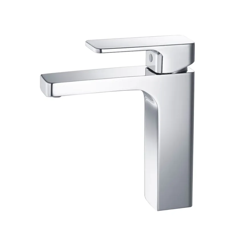 Blossom F01 118 5" x 6" Chrome Lever Handle Bathroom Sink Single Hole Faucet Discount
