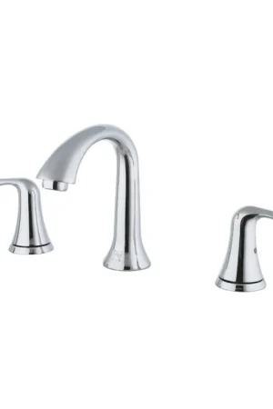 Flash Sale Blossom F01 114 5" x 6" Chrome 8" Widespread Lever Handle Bathroom Sink Faucet