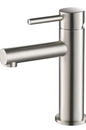 Original Blossom F01 116 4" x 7" Brushed Nickel Lever Handle Bathroom Sink Single Hole Faucet