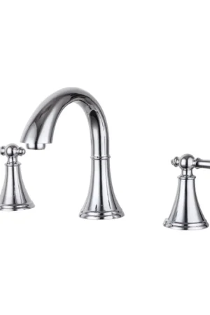 Fresh Stock Blossom F01 115 5" x 6" Chrome 8" Widespread Lever Handle Bathroom Sink Faucet