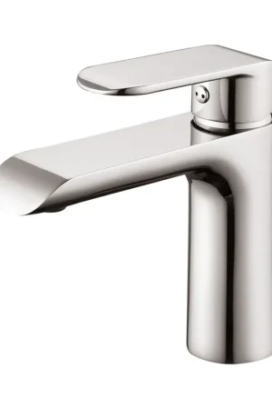 Hassle-Free Returns Blossom F01 111 5" x 6" Brushed Nickel Lever Handle Bathroom Sink Single Hole Faucet
