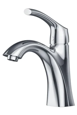 Exclusive Allora USA Tulip Single Handle Chrome Bathroom Faucet With Drain Assembly