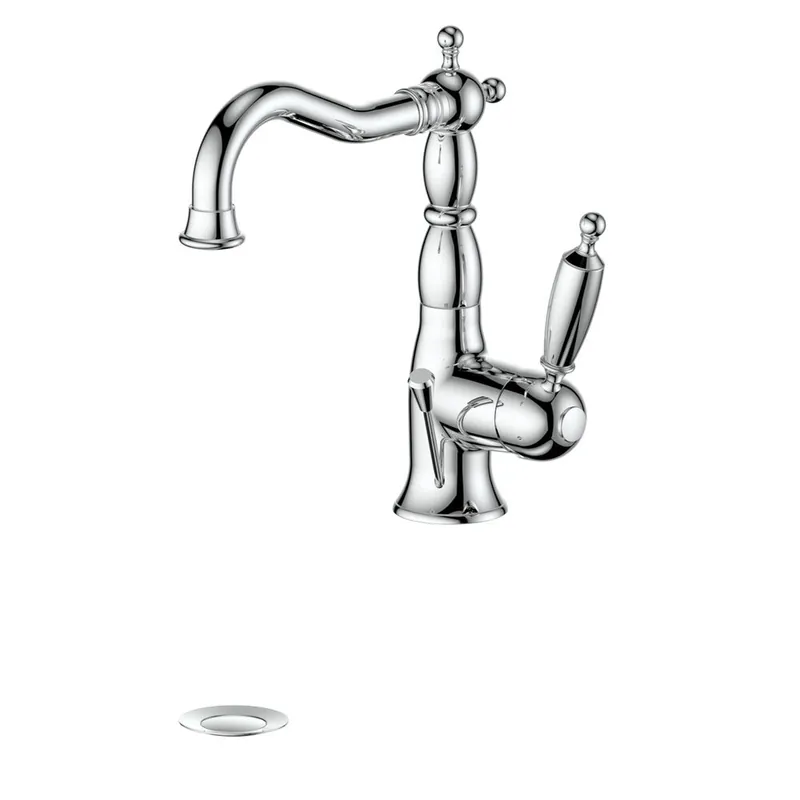 ZLINE Vikingsholm Single Hole 1.5 GPM Chrome Bathroom Faucet With Drain Sale