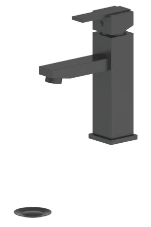 Must Have ZLINE Spooner Single Hole 1.5 GPM Matte Black Bathroom Faucet With Drain