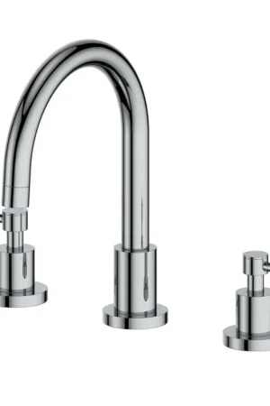 Free Returns ZLINE Emerald Bay Widespread 1.5 GPM Chrome Bathroom Faucet With Drain