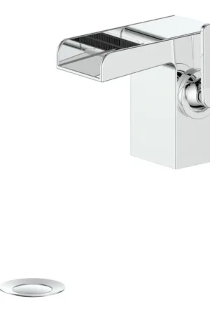 Hot Picks ZLINE Diamond Peak Single Hole 1.5 GPM Chrome Bathroom Faucet With Drain