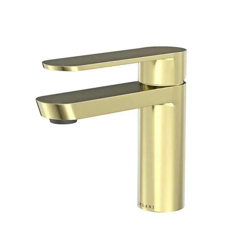 Grab Now Lulani Yasawa Champagne Gold 1.2 GPM Single Hole Stainless Steel Faucet With Drain Assembly