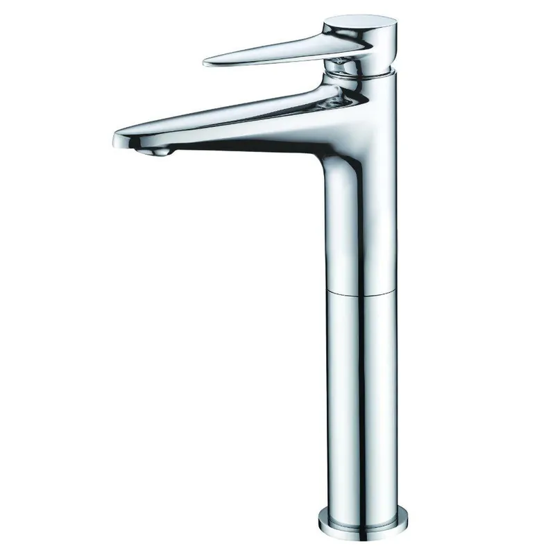 Must Have ALFI Brand AB1771-PC Polished Chrome Vessel Tall Spout Brass Bathroom Sink Faucet With Single Lever