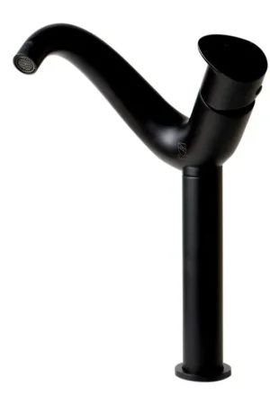 ALFI Brand AB1570-BM Black Matte Vessel Wave Spout Brass Bathroom Sink Faucet With Single Lever Top Pick