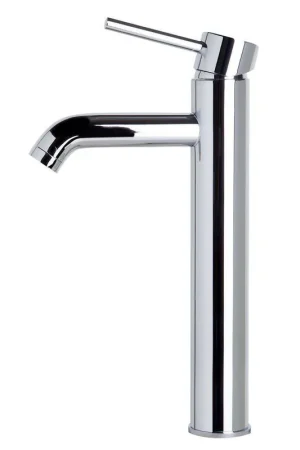 ALFI Brand AB1023-PC Polished Chrome Vessel Round Spout Brass Bathroom Sink Faucet With Single Lever Instant Buy