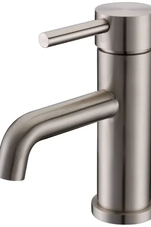 Vanity Art 7" Brushed Nickel Single Hole Modern Bathroom Sink Faucet Deal