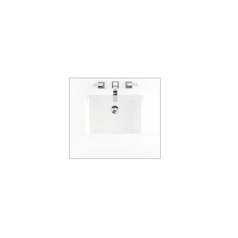 Limited Offer James Martin Vanities 26" Single Top 3 cm White Zeus Quartz With Sink