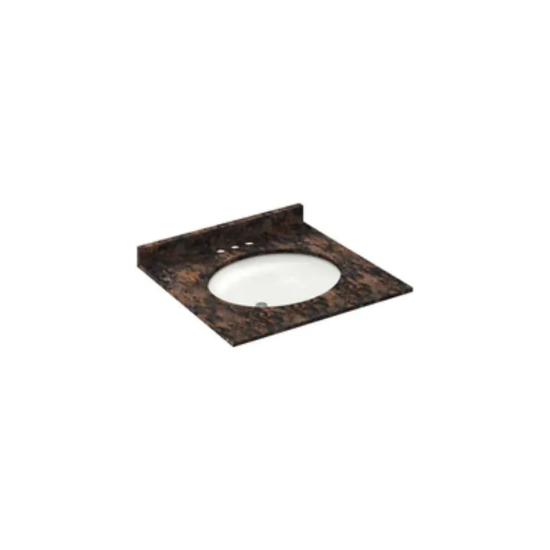 Professional Grade LessCare 25" x 22" Baltic Brown with Backsplash (4 in Spread)