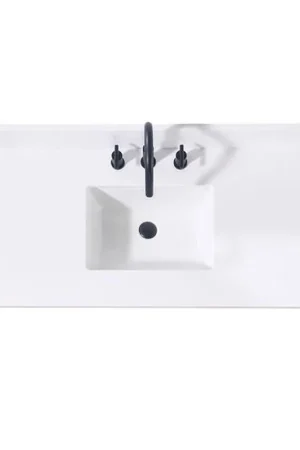 Altair Andalo 49" x 22" Snow White Composite Stone Bathroom Vanity Top With White SInk New Release