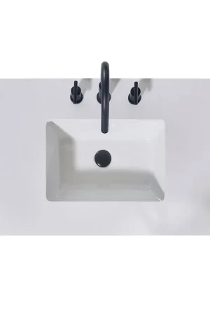 Altair Edolo 36" x 22" Snow White Apron Composite Stone Bathroom Vanity Top With White SInk Save Now