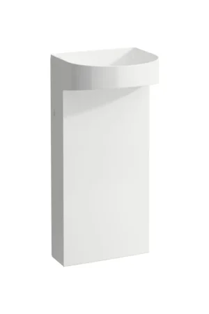 Express Delivery Laufen Sonar 16" x 35" Matte White Ceramic Freestanding Bathroom Sink