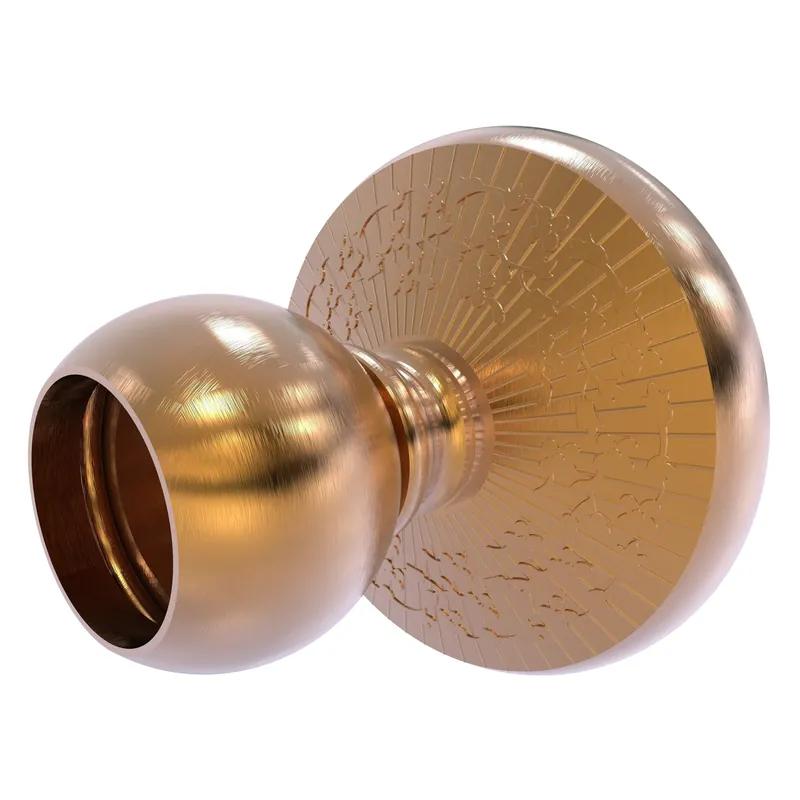 Allied Brass Monte Carlo MC-99 3" Brushed Bronze Solid Brass Shower Curtain Rod Brackets Factory Price