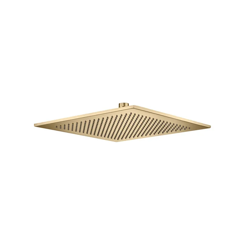No Minimum Order Flusso Faucets Universal Fixtures 12" Brushed Bronze PVD Solid Brass Showerhead / Rainhead