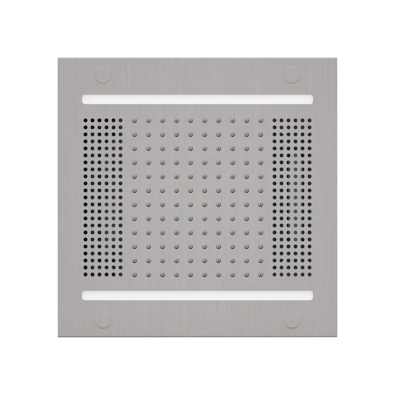 ThermaSol 14" x 14" Satin Chrome Finish Hydrovive Light, Sound and Rain System Discount