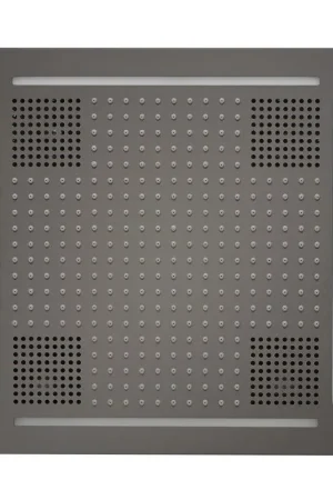 Free Shipping ThermaSol 18" x 18" Black Nickel Finish Hydrovive Light, Sound and Rain System