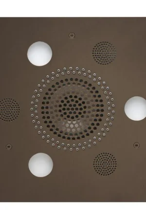 ThermaSol 10" x 10" Oil Rubbed Bronze Finish Square Serenity Advanced Light, Sound and Rain System In Demand
