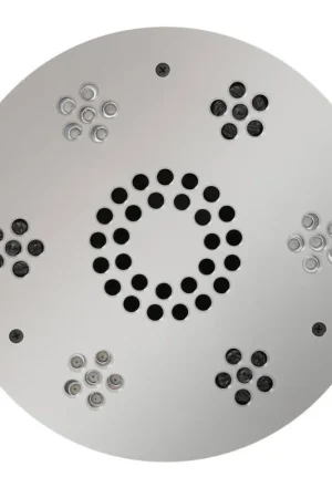 Instant Buy ThermaSol 10" Polished Chrome Finish Round Serenity Essential Light and Music System Modern