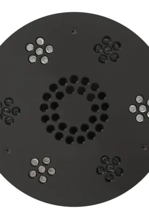 Factory Price ThermaSol 10" Matte Black Finish Round Serenity Essential Light and Music System Modern