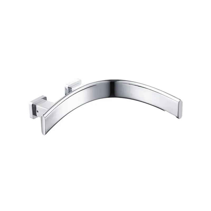 Flusso Faucets Curve Wall Mount Tub Spout, Right Facing Curvature in Chrome Hot Deal