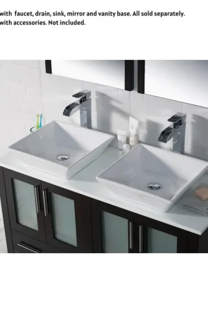 Free Delivery Blossom Sydney 48" x 18" Glossy White Ceramic Vanity Top