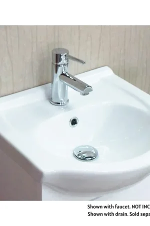 Handmade Blossom 18" x 14" White Rectanglular Ceramic Vanity Top With Integrated Single Sink And Overflow