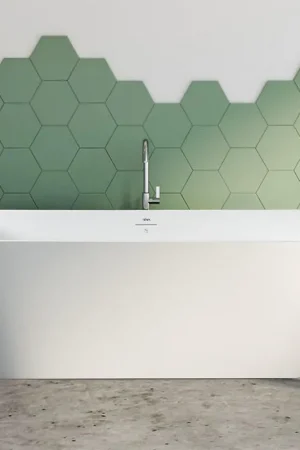 FerdY Sentosa 67" x 30" Rectangular Glossy White Acrylic Freestanding Double Slipper Soaking Bathtub With Brushed Nickel Drain and Overflow Big Sale