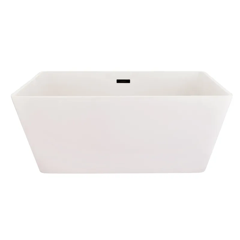 Altair Regina 51" x 28" White Acrylic Freestanding Bathtub With Drain and Overflow Seasonal Sale