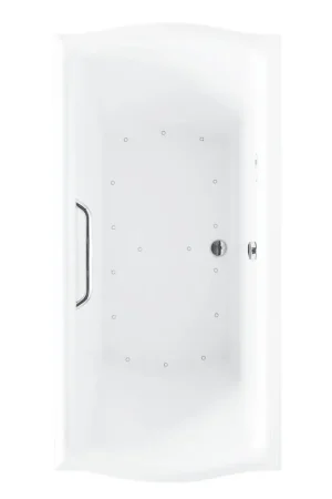 Fast Shipping TOTO Clayton 72" x 36" Acrylic Right Blower Air Bath With Brushed Nickel Grab Bar