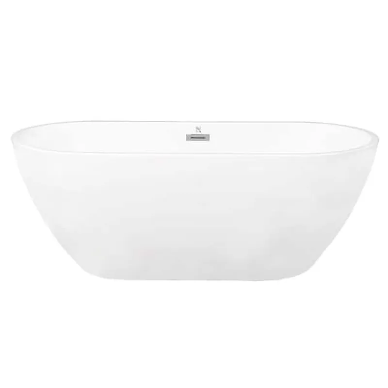 Clovis Goods 67" x 29.53" x 22.83" White Acrylic Freestanding Bathtub Factory Price