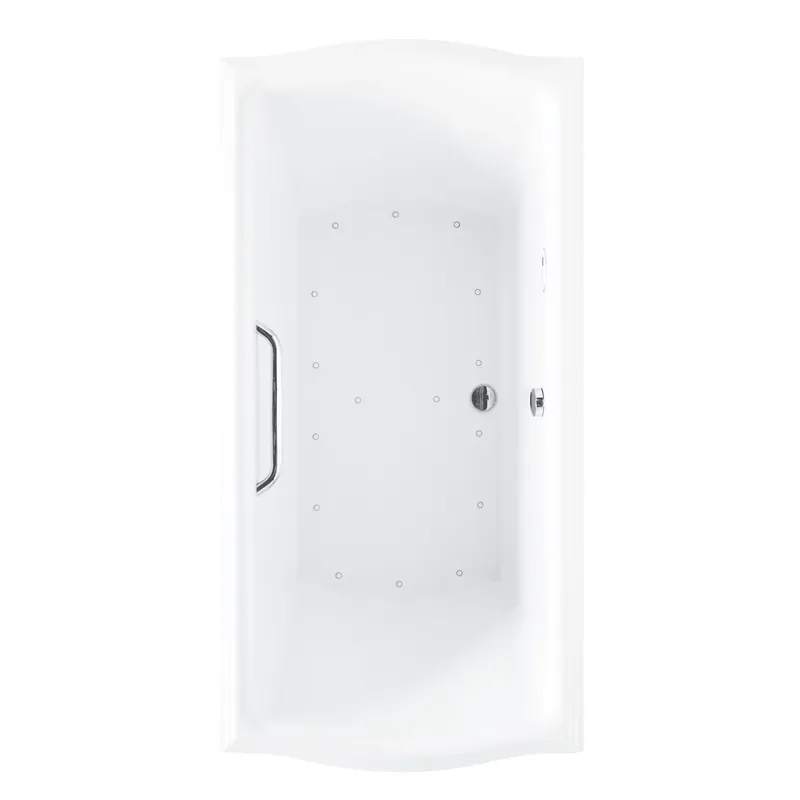 TOTO Clayton Acrylic Left Blower Airbath With Brushed Nickel Grab Bar Buy Online