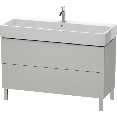 Best Seller Duravit L-Cube 47" x 23" x 18" Concrete Gray Two Drawer Floorstanding Vanity Unit (LC677900707)