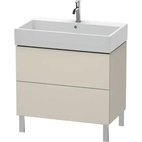 No Minimum Order Duravit L-Cube 31" x 23" x 18" Taupe Two Drawer Floorstanding Vanity Unit (LC677709191)