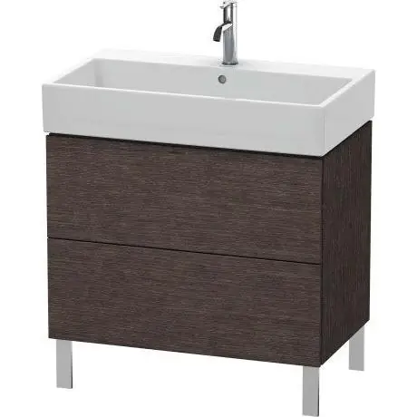 Duravit L-Cube 31" x 23" x 18" Dark Brushed Oak Two Drawer Floorstanding Vanity Unit (LC677707272) Hot Deal