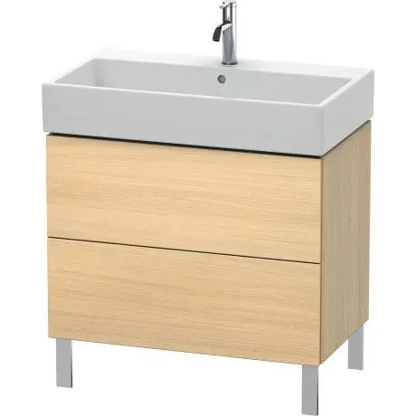 Bargain Duravit L-Cube 31" x 23" x 18" Mediterranean Oak Two Drawer Floorstanding Vanity Unit (LC677707171)