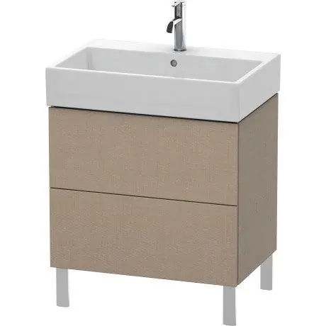 Duravit L-Cube 27" x 23" x 18" Dark Brushed Oak Two Drawer Floorstanding Vanity Unit (LC677607272) Price Cut