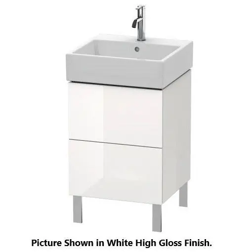 Time-Limited Duravit L-Cube 19" x 23" x 18" Chestnut Dark Two Drawer Floorstanding Vanity Unit (LC677405353)