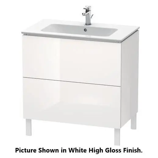 Duravit L-Cube 32" x 28" x 19" Stone Blue Two Drawer Floorstanding Vanity Unit (LC662604747) Limited Edition