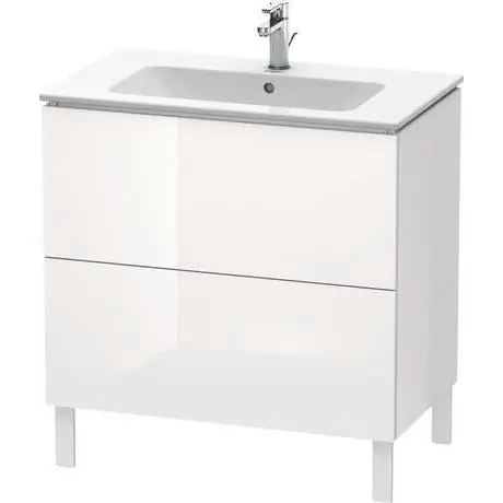 Duravit L-Cube 32" x 28" x 19" White Two Drawer Floorstanding Vanity Unit (LC662602222) Exclusive Offer