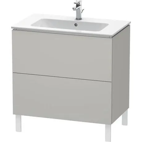 Duravit L-Cube 32" x 28" x 19" Concrete Gray Two Drawer Floorstanding Vanity Unit (LC662600707) Deal