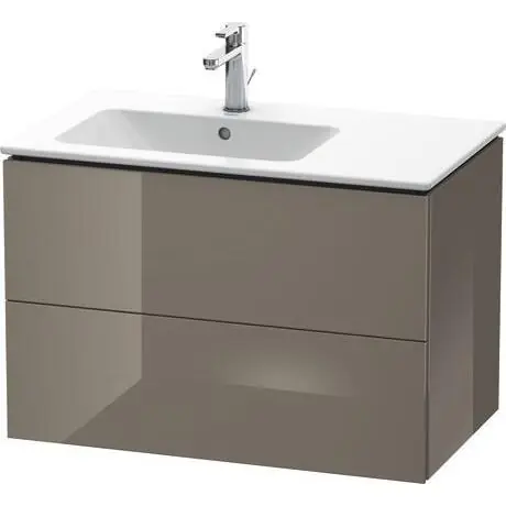 Duravit L-Cube 32" x 22" x 19" Flannel Gray Two Drawer Wall-Mount Vanity Unit (LC629108989) Trusted Brand