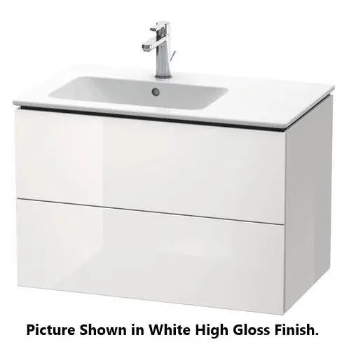 Duravit L-Cube 32" x 22" x 19" Oak Terra Two Drawer Wall-Mount Vanity Unit (LC629103535) Time-Limited