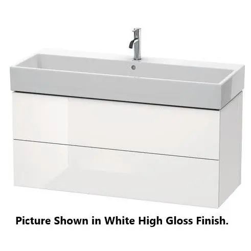 Duravit L-Cube 47" x 21" x 18" Chestnut Dark Two Drawer Wall-Mount Vanity Unit (LC627905353) Hassle-Free Returns