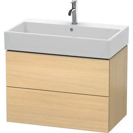Deal Duravit L-Cube 31" x 21" x 18" Mediterranean Oak Two Drawer Wall-Mount Vanity Unit (LC627707171)