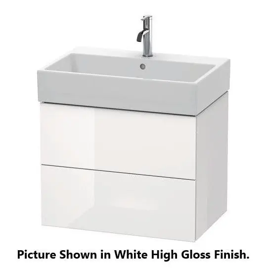 Bulk Order Duravit L-Cube 27" x 21" x 18" Stone Blue Two Drawer Wall-Mount Vanity Unit (LC627604747)