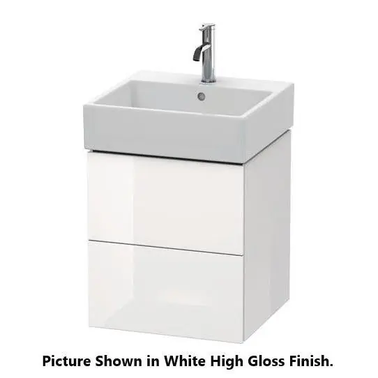 Holiday Sale Duravit L-Cube 19" x 21" x 18" Cashmere Oak Two Drawer Wall-Mount Vanity Unit (LC627401111)